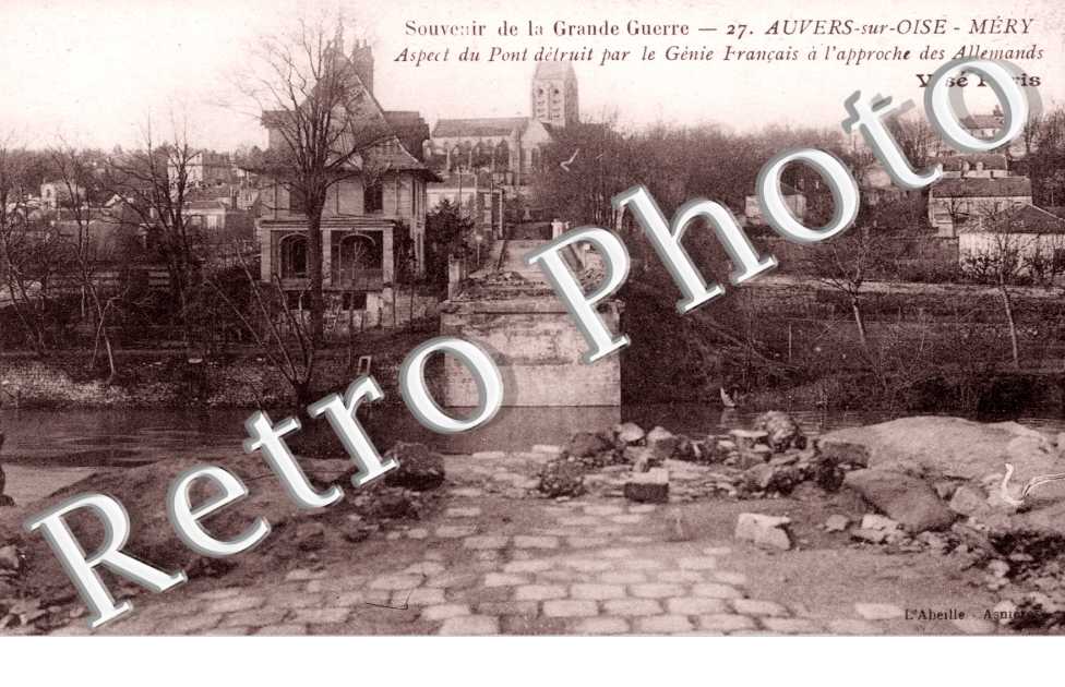 Mery, Pont detruit par le Genie francais a l&#039;approche des Allemands