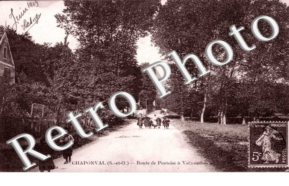 Chaponval, Route de Pontoise a Valmondois