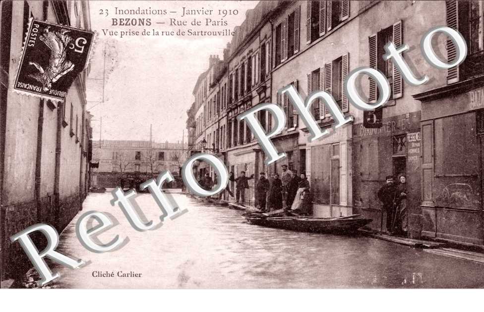 Inondations 1910, Rue de Paris