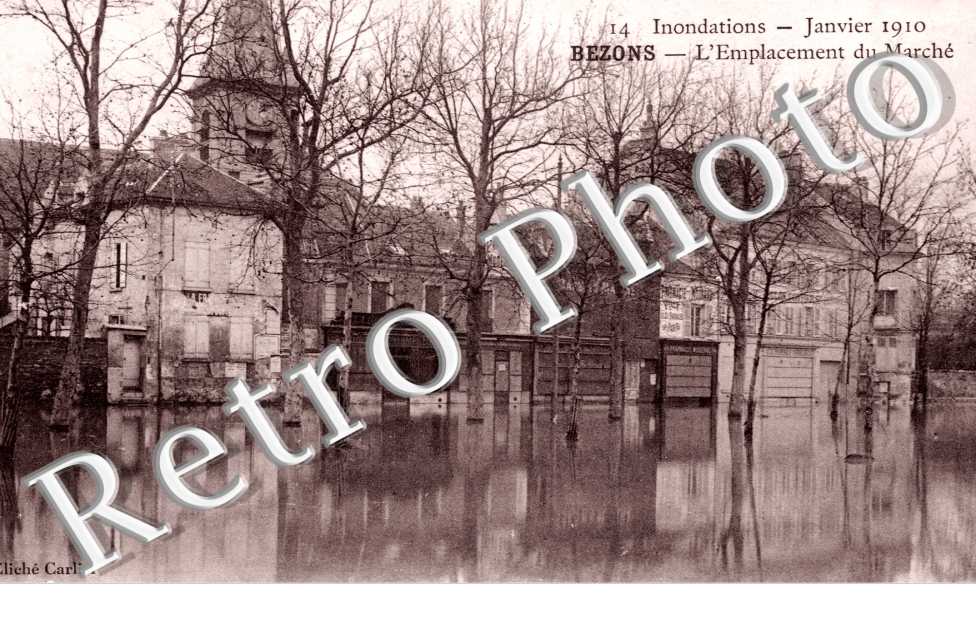 Inondations 1910, l&#039;Emplacement du Marche
