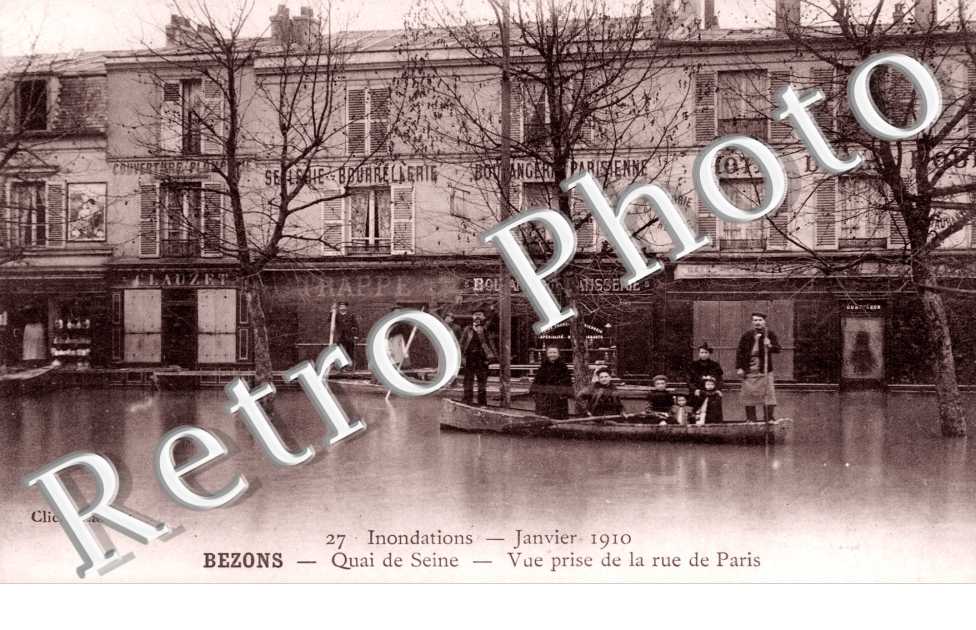 Inondations 1910, Quai de Seine