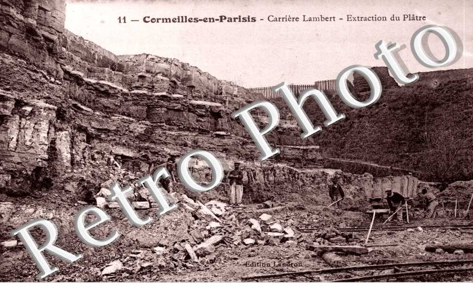Carriere Lambert, extraction du platre