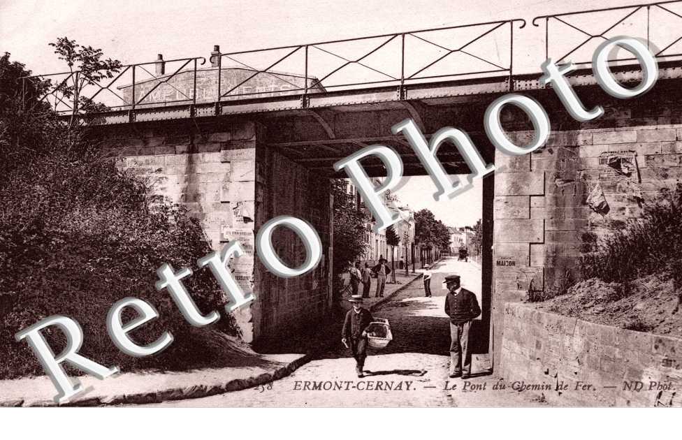 Ermont-Cernay  -   Le pont du chemin de fer