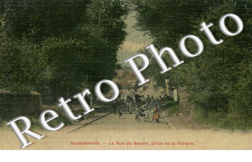La rue du bassin prise de la riviere (toilee couleur)