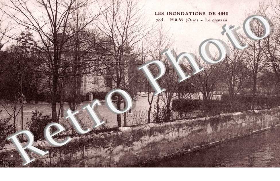 Inondations 1910, Ham, le Chateau