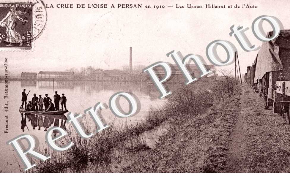 La Crue de l'Oise 1910, Usines Hillairet et de l'Auto