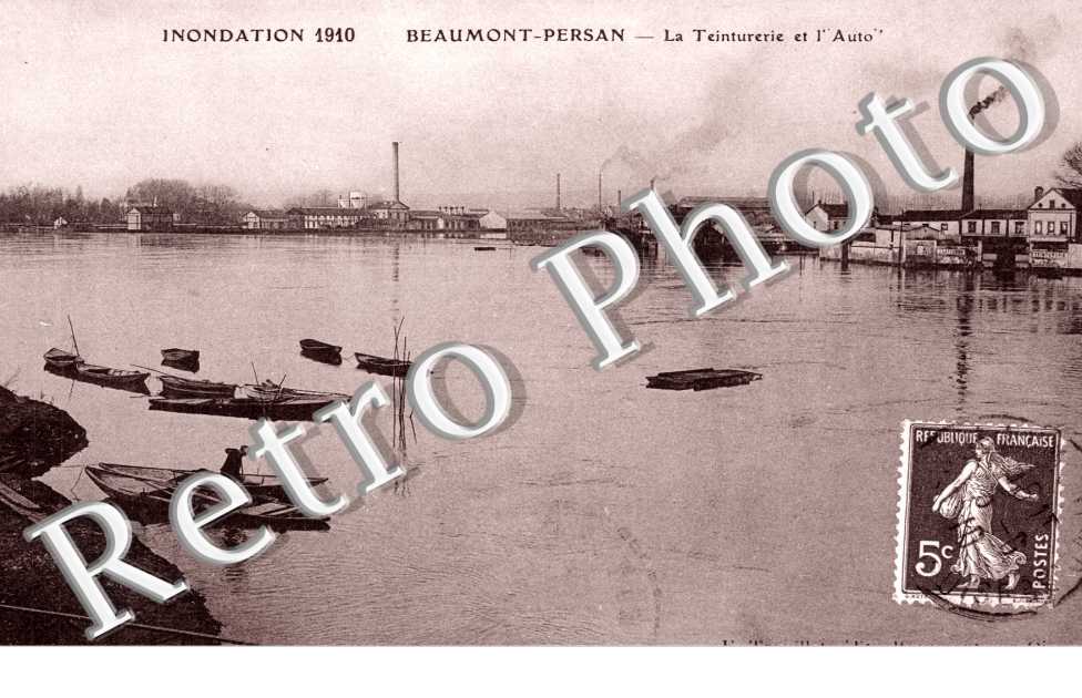 Inondations 1910, La Teinturerie et l'Auto