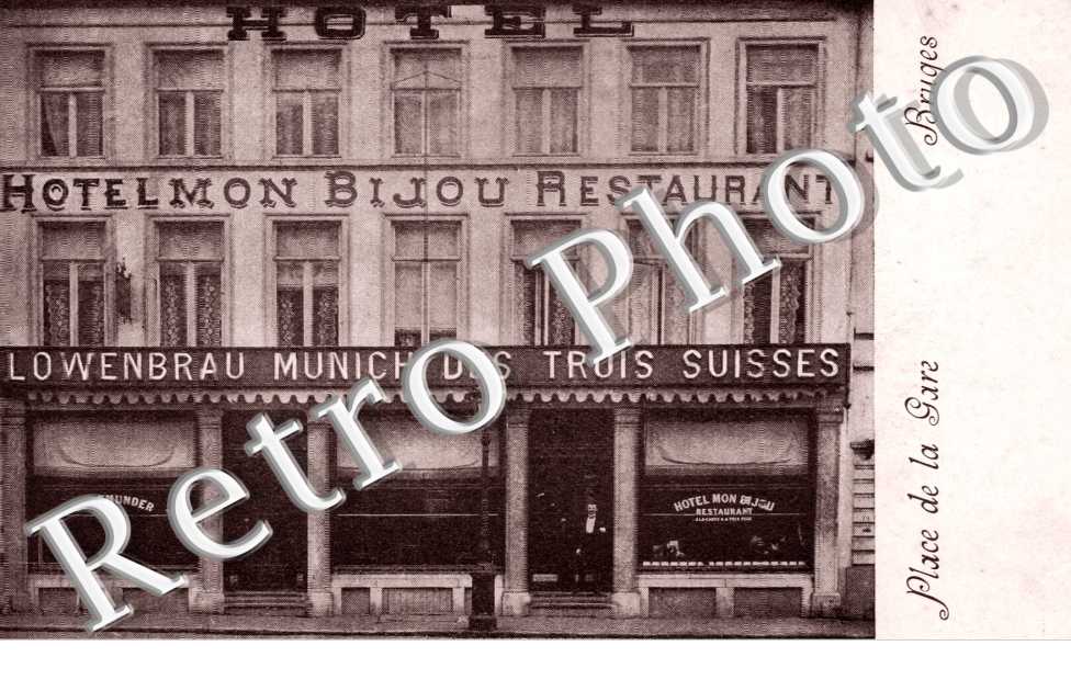 Place de la Gare  Hotel Mon Bijou Restaurant Lowenbrau Muncih des Trois Suisses