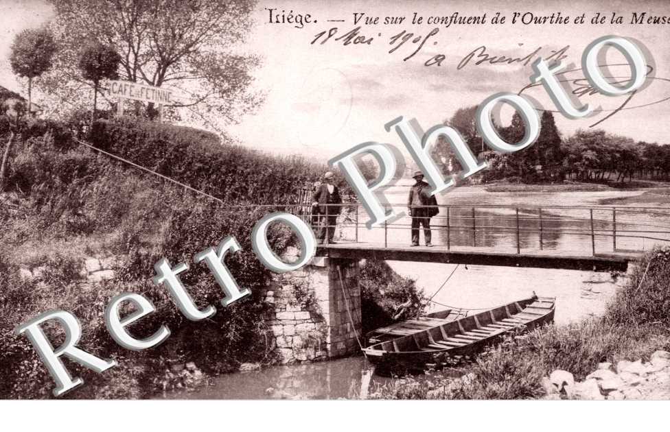Vue sur le Confluent de l&#039;ourthe et de la Meuse