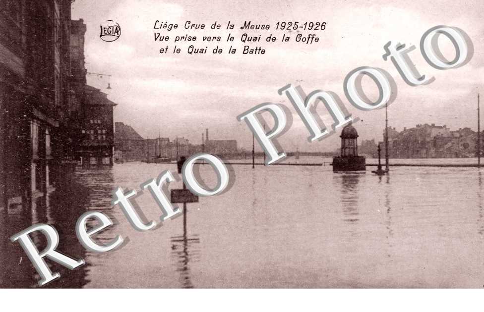 Crue des la Meuse - Quais de la Goffe et de la Batte