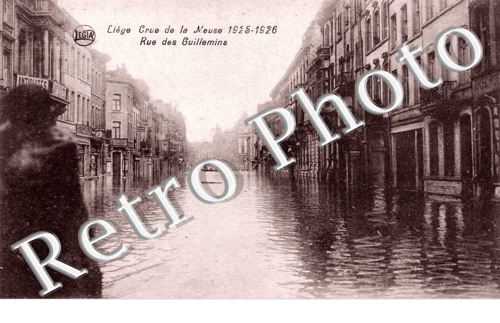 Crue de la Meuse - Rue des Guillemins