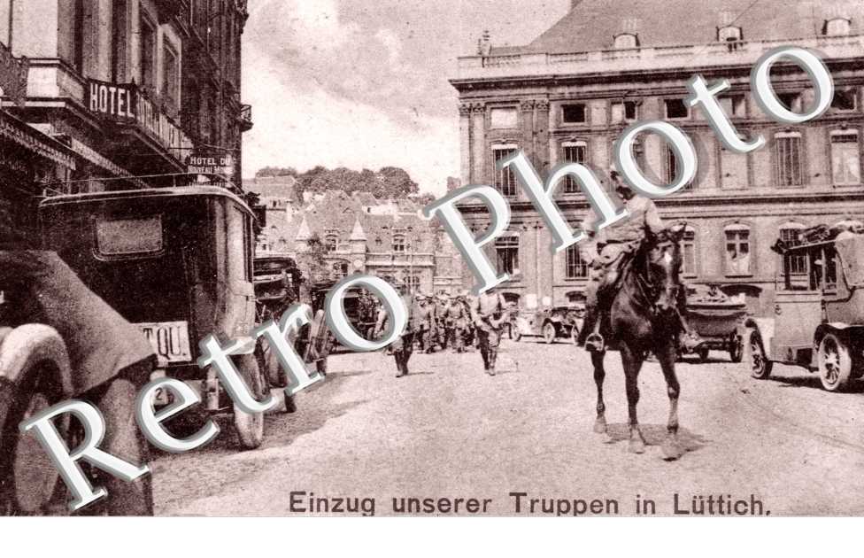 Einzug unserer Truppen in Luttich