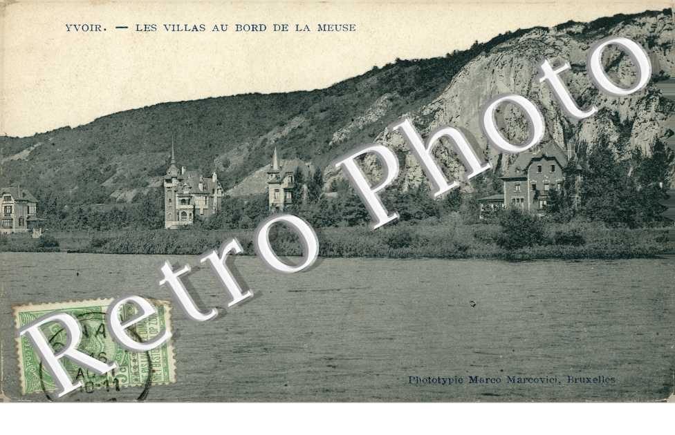 les villas au bord de la Meuse