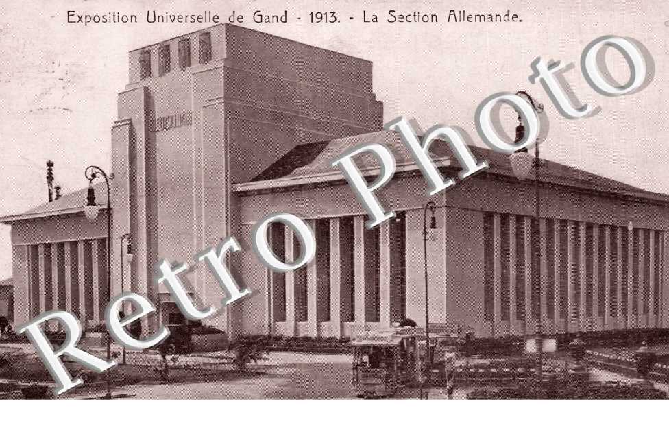 Exposition Universelle de Gand, 1913, la Section Allemande