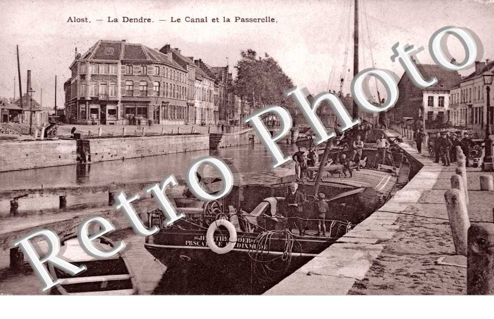 la Dendre, le Canal et la Passerelle