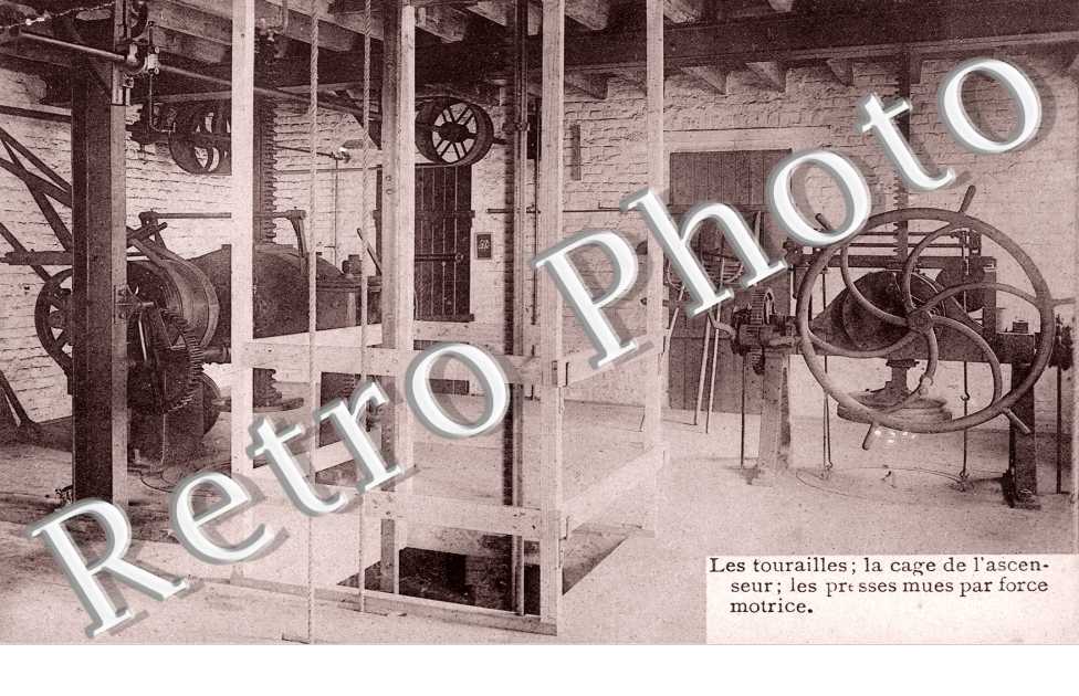 les Tourailles, la Cage de l&#039;ascenseu, les presses mues par force motrice