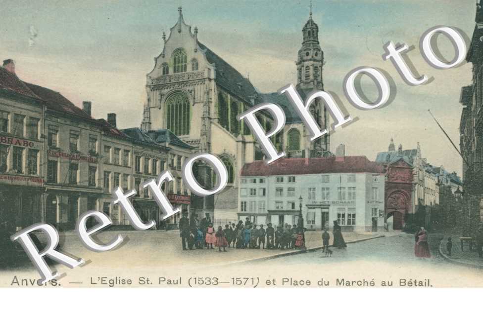 Eglise Saint Paul et Place du Marche au Betail