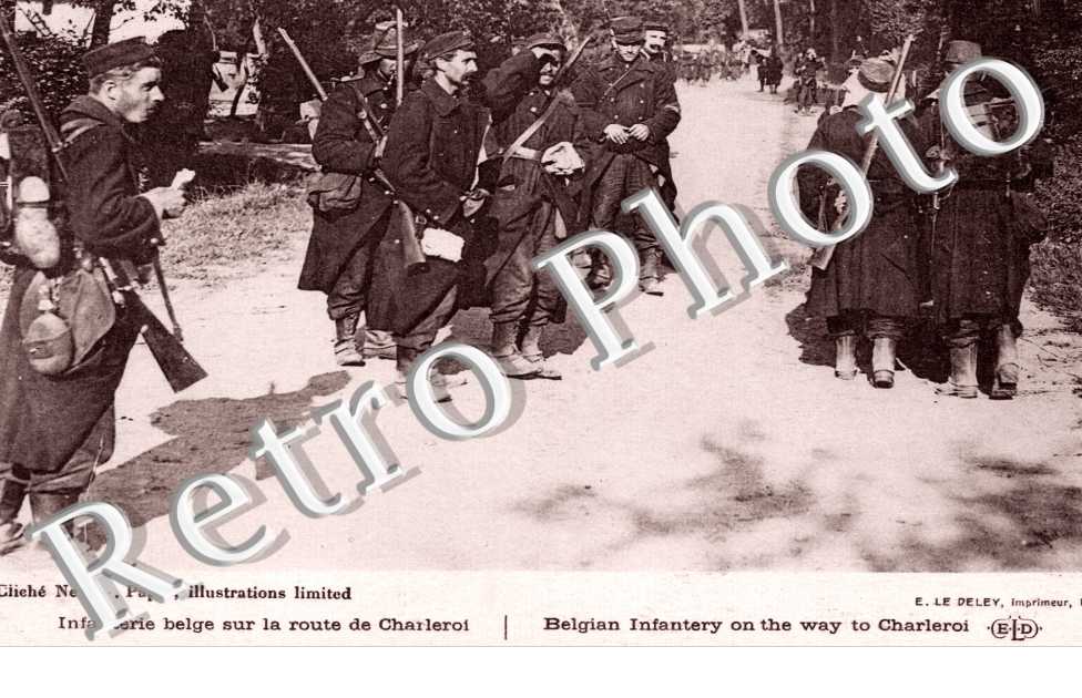Infanterie Belge sur la Route de Charleroi
