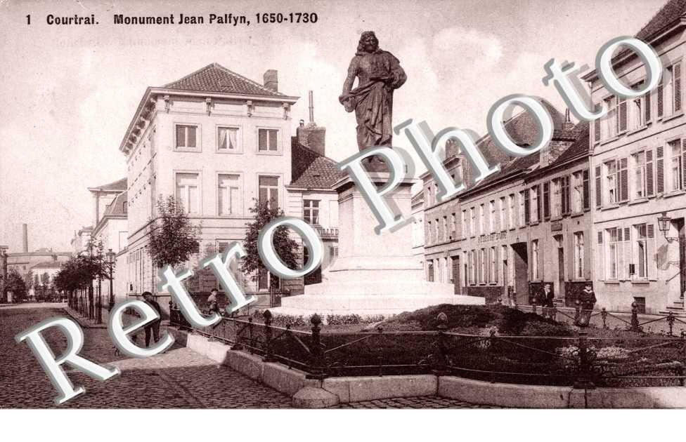 Buste de Louis Robbe et rue Leopold