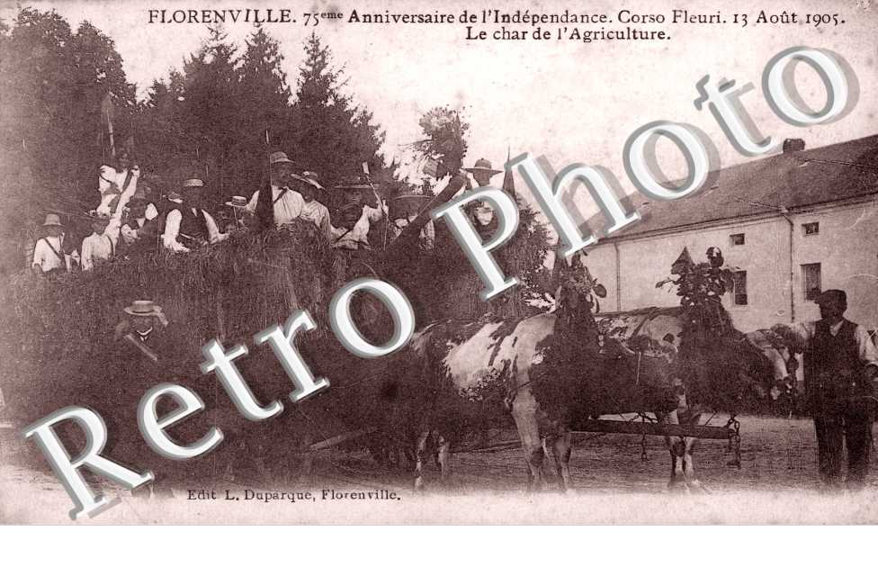 75eme anniversaire de l&#039;Independance Cordo fleuri3 13 aout 1905 Le char de l&#039;agriculture