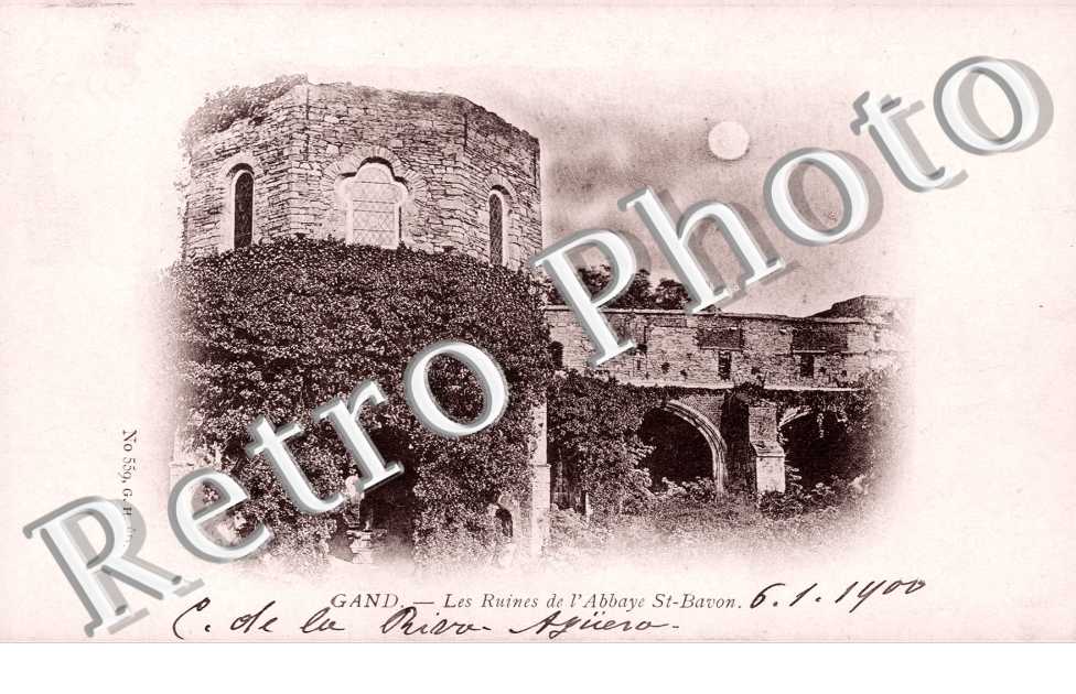 Les Ruines de l&#039;Abbaye de Saint Bayon