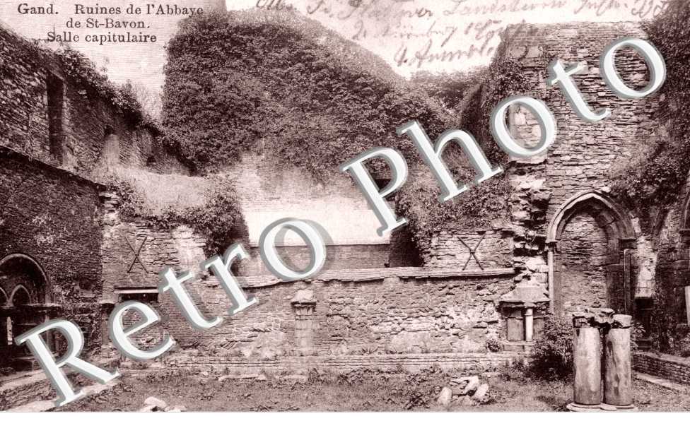 Ruines de l&#039;abbaye de saint Bavon - salle Capitulaire