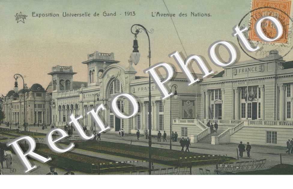 Exposition universelle de Gand 1913  -  L&#039;avenue des nations