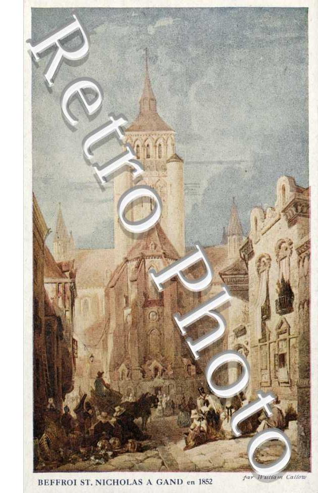 Beffroi Saint-Nicholas a Gand 1852