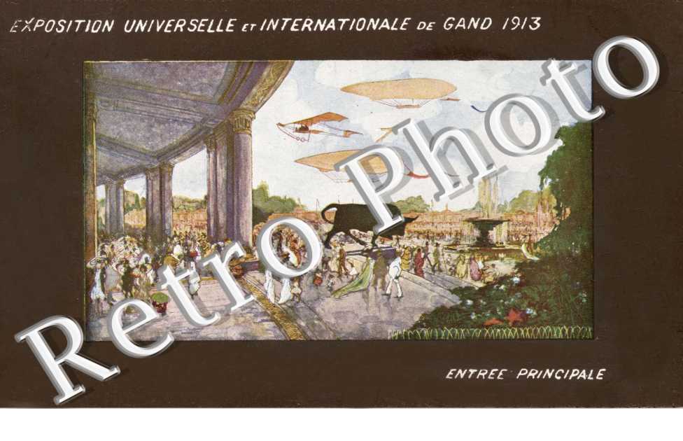 Exposition Universelle et internationale de Gand  1913  Entree Principale