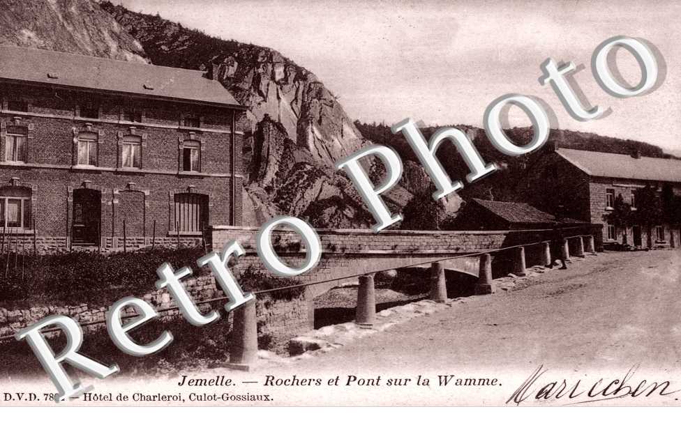 rochers et le pont sur la Wamme
