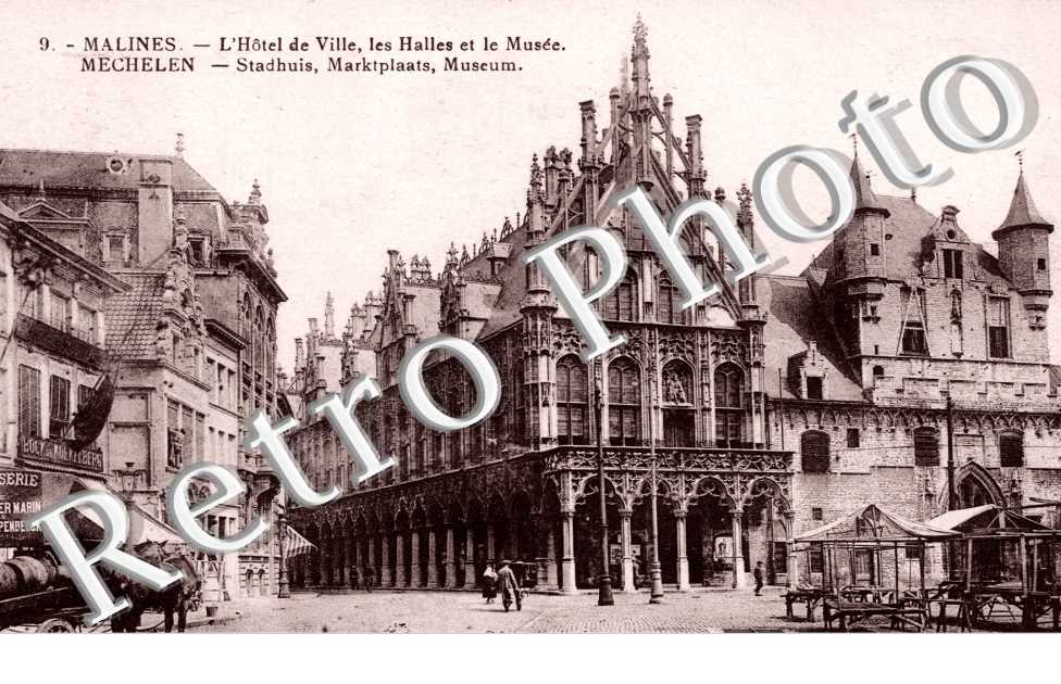 l&#039;Hotel-de-Ville, les Halles et le Musee