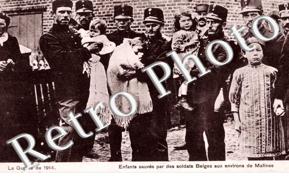 enfants Sauves par les Soldats Belges