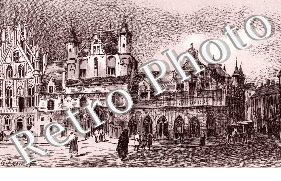 place du marche - Dessin