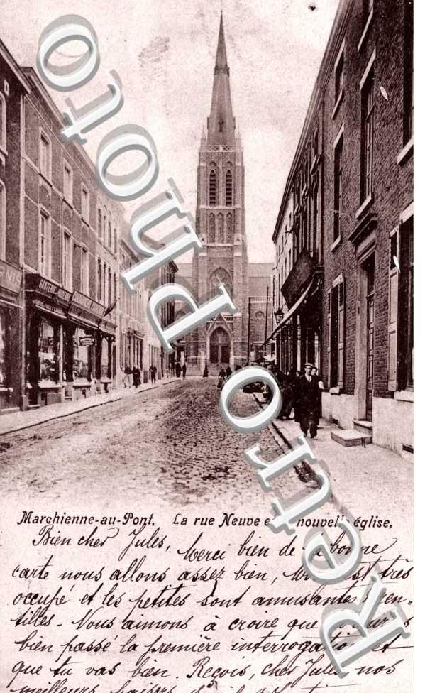 la rue neuve et la nouvelle eglise