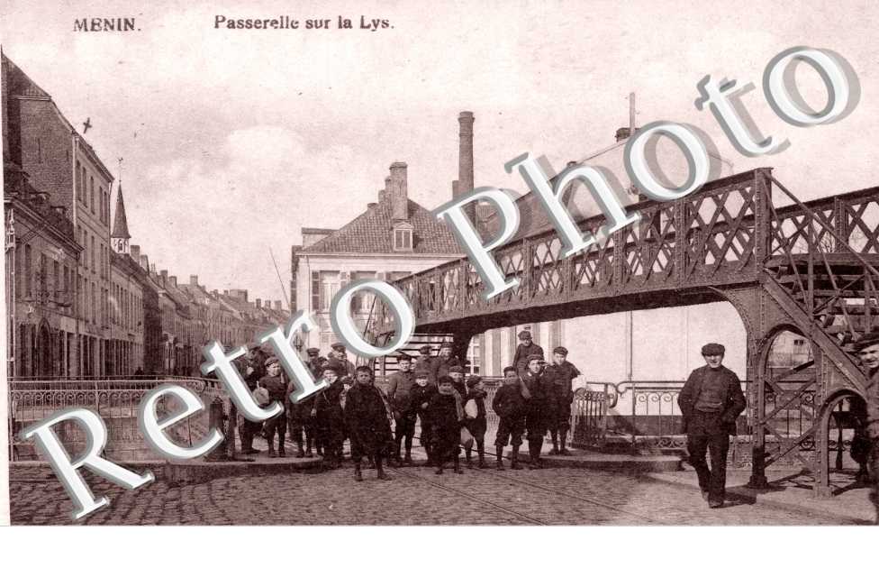 Passerelle sur la Lys