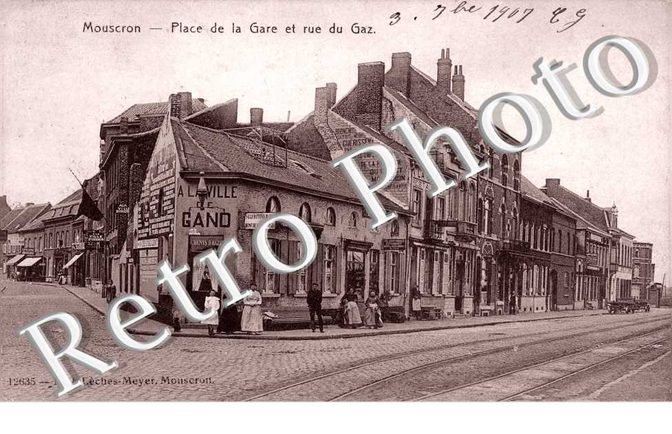 Place de la Gare et rue du Gaz