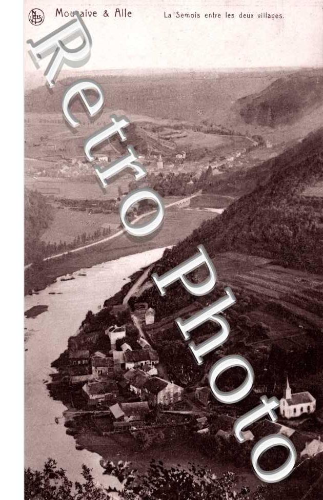 la Semois entre les deux villages