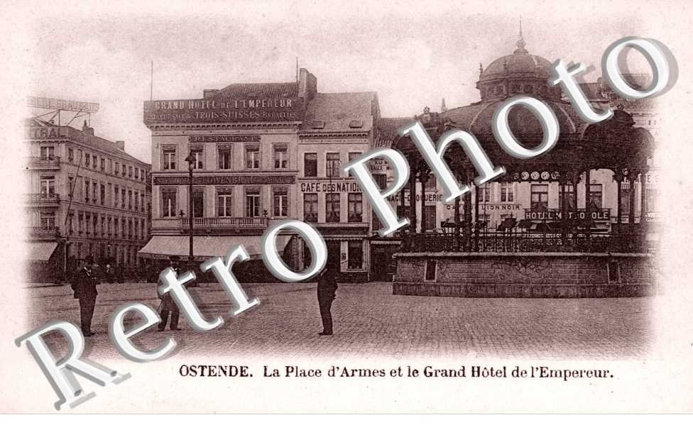 la Place d&#039;Armes et le Grand Hotel de l&#039;Empereur