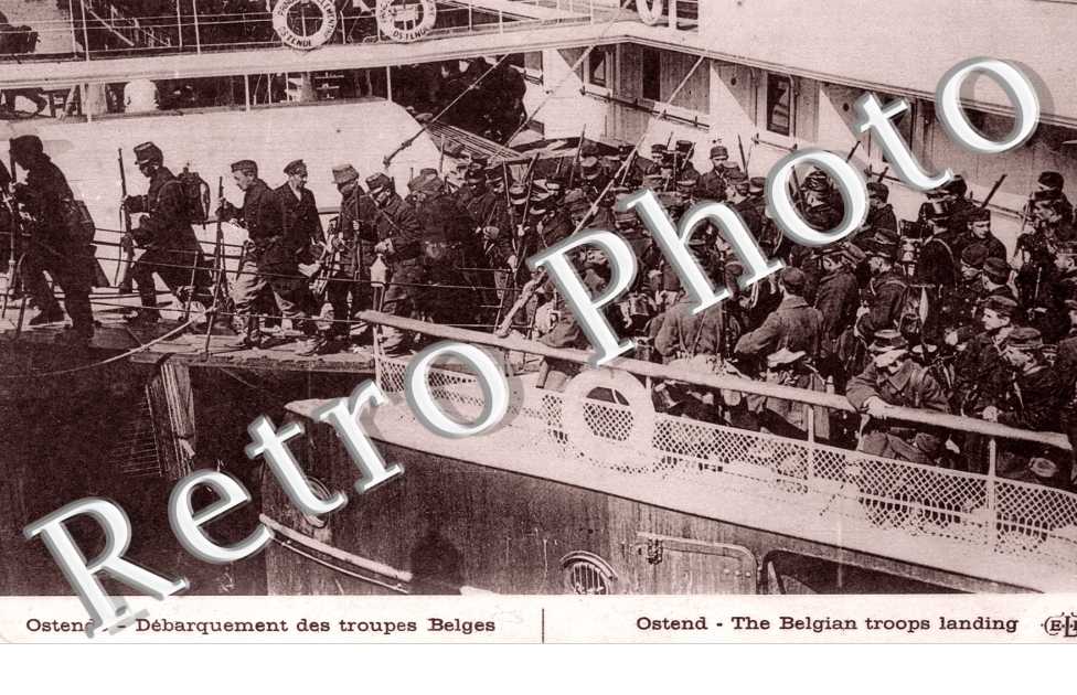 Debarquement des troupes belges