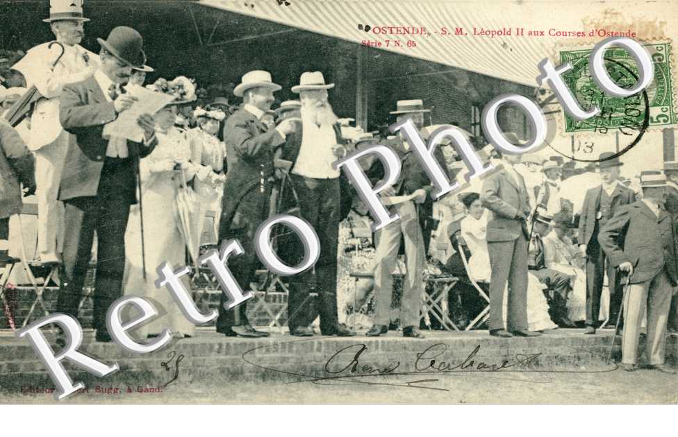 S.M. Leopold II aux courses d&#039;Ostende