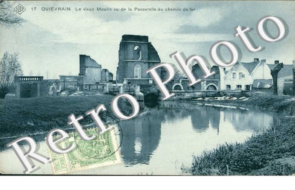 Le Vieux Moulin vu de la Passerelle du Chemin de Fer