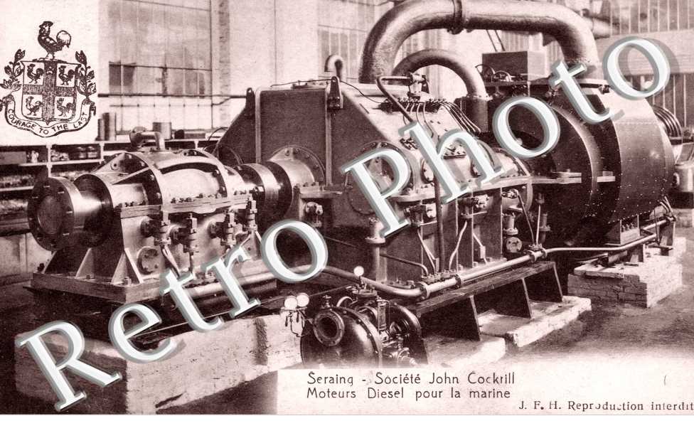 Societe John Cockrill, Moteurs Diesel pour la Marine