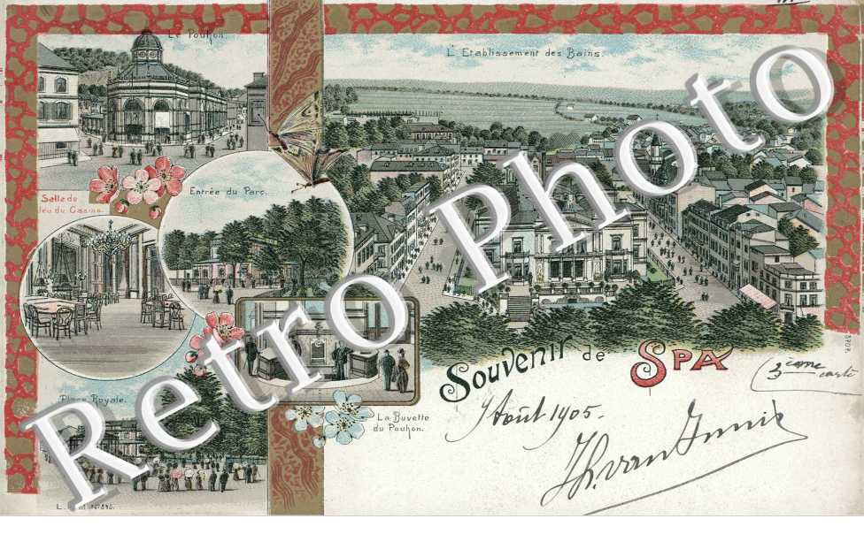 Souvenir de - Vue Générale - Entrée du Parc - La Buvette - Place Royale