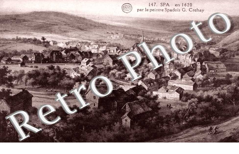 Spa en 1620 par le peintre spadois G. Crehay