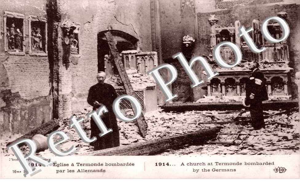 l&#039;église bombardée