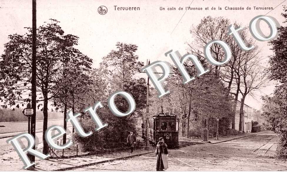 un coin de l&#039;avenue et de la chaussee de Tervueren