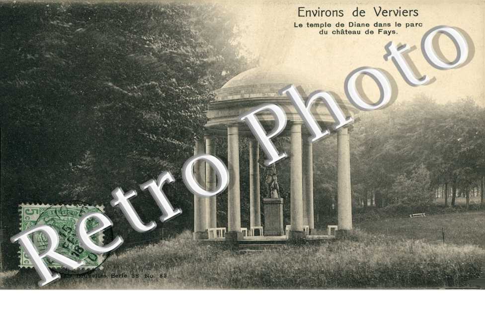 le Temple de Diane dans le parc du chateau de Fays