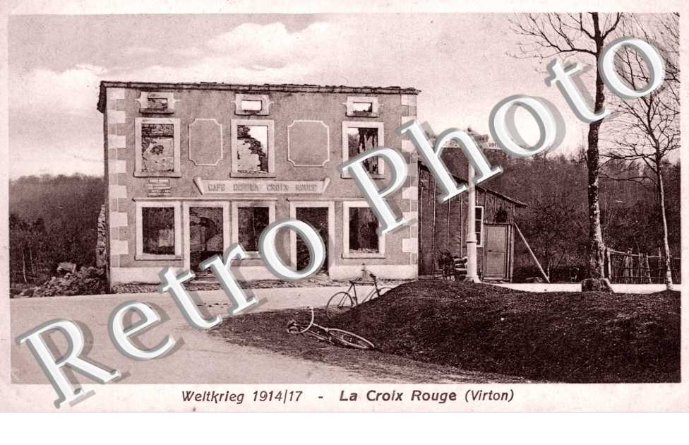 Weltkrieg 1914-117 Cafe de La Croix Rouge