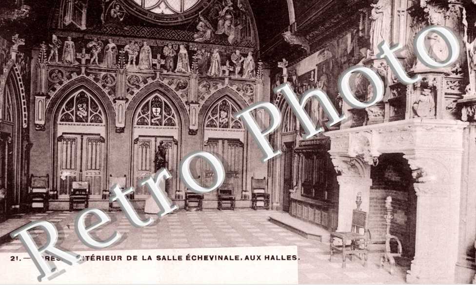 interieur de la salle echevinale, aux halles