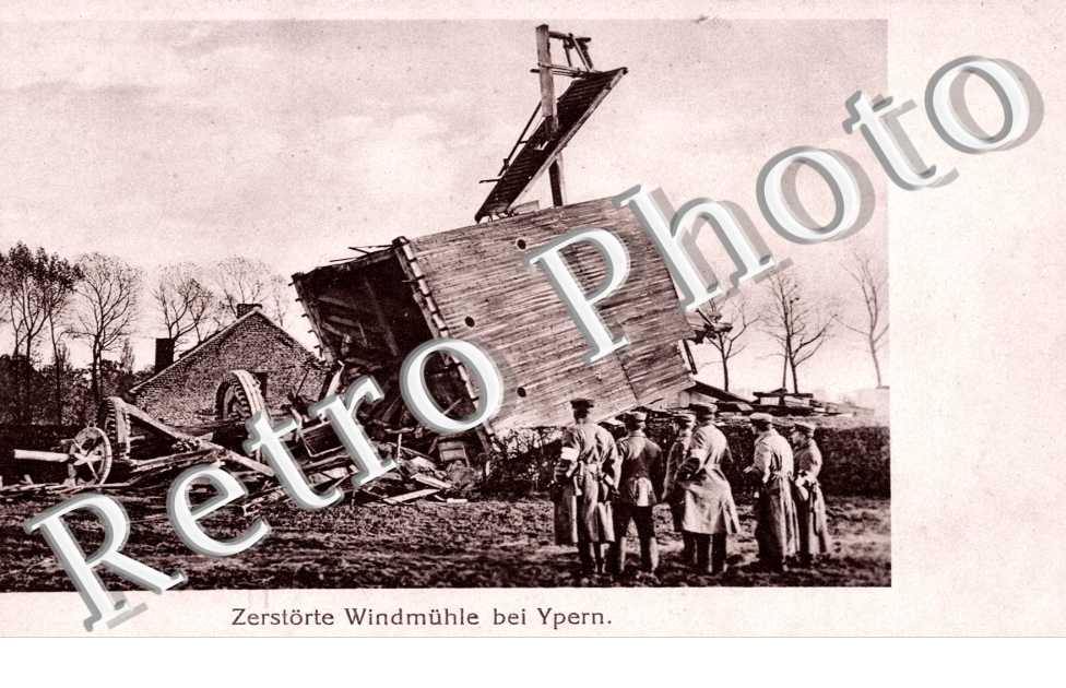 zerstorte windmuhle bei Ypern